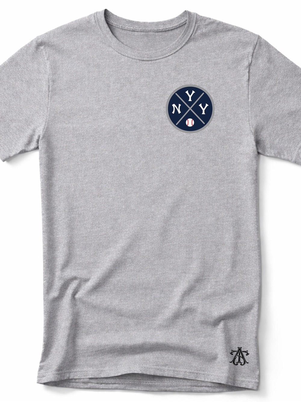 NYY Chest Logo Yankees themed Baseball T-Shirt. Adult & Kids sizes available
